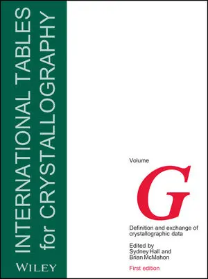 Cover for International Tables with letter G on the cover.