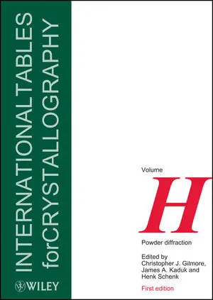 Cover for International Tables with letter H on the cover.