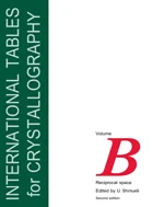 Cover for International Tables with letter B on the cover.