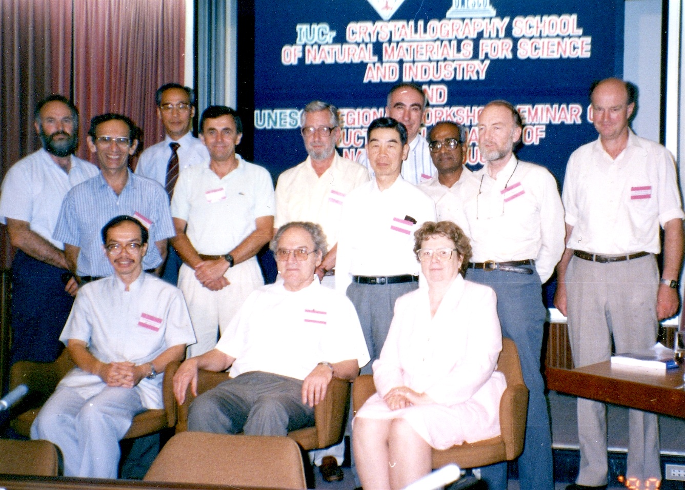 1990: IUCr Crystallography School of Natural Materials for Science and Industry: Lecturers