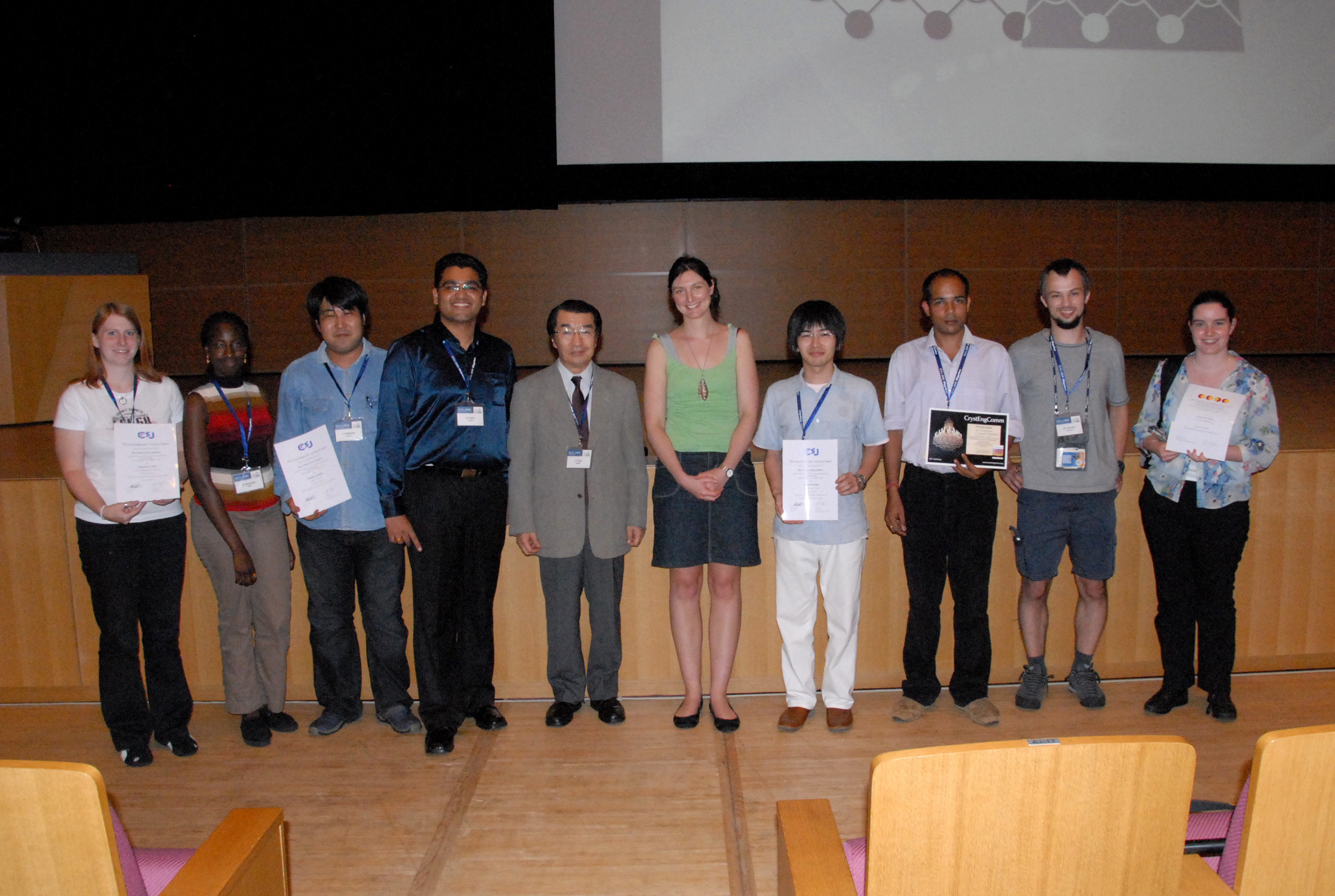 2008: IUCr Congress and General Assembly: Closing ceremony: poster prizes
