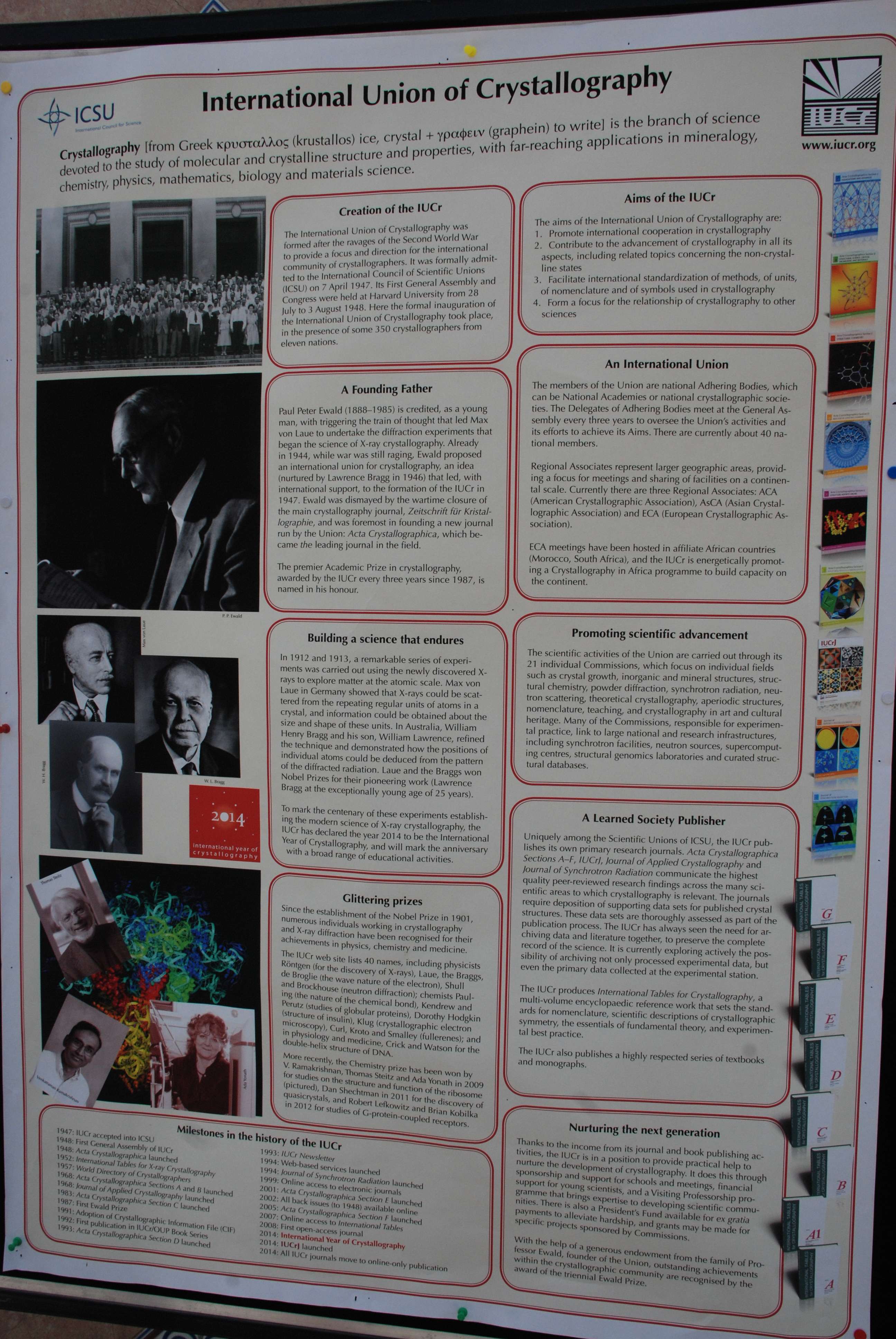2014: South Asia Summit Meeting on Vistas in structural chemistry: Exhibition