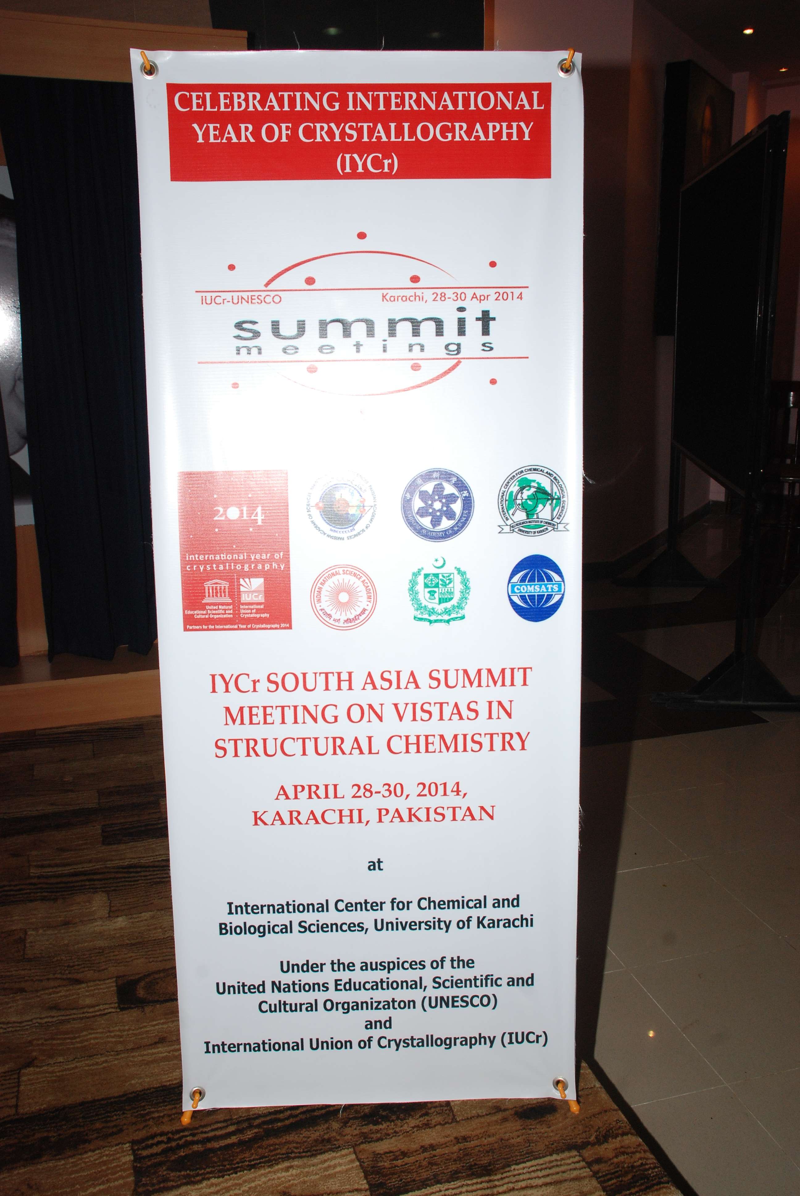 2014: South Asia Summit Meeting on Vistas in structural chemistry: Exhibition