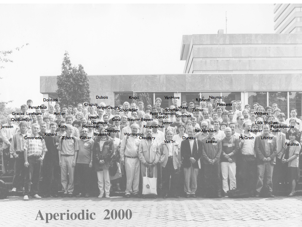 2000: Aperiodic 2000: Group photo