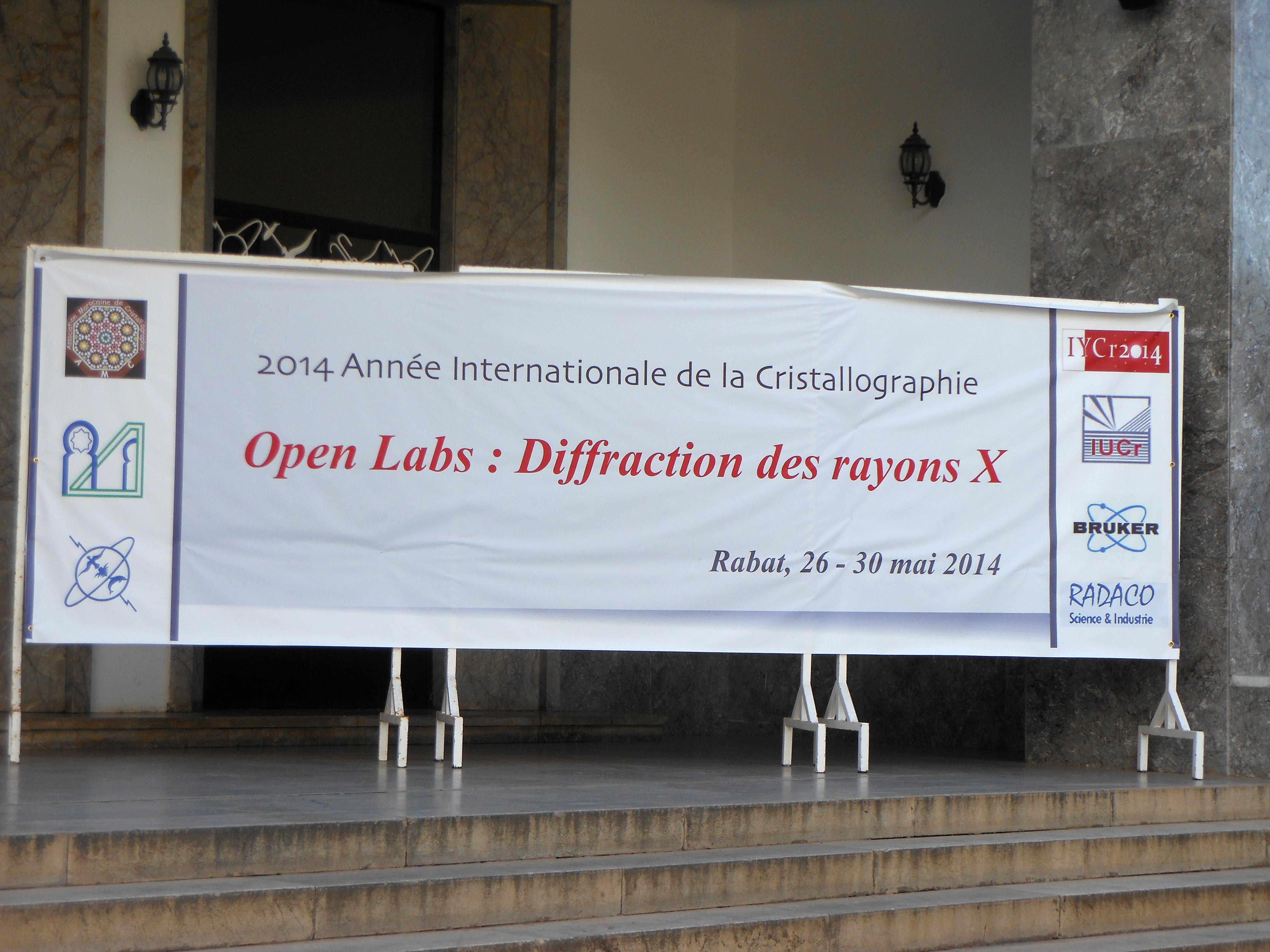 2014: IUCr-UNESCO Open Lab: Travelling Laboratory Rabat