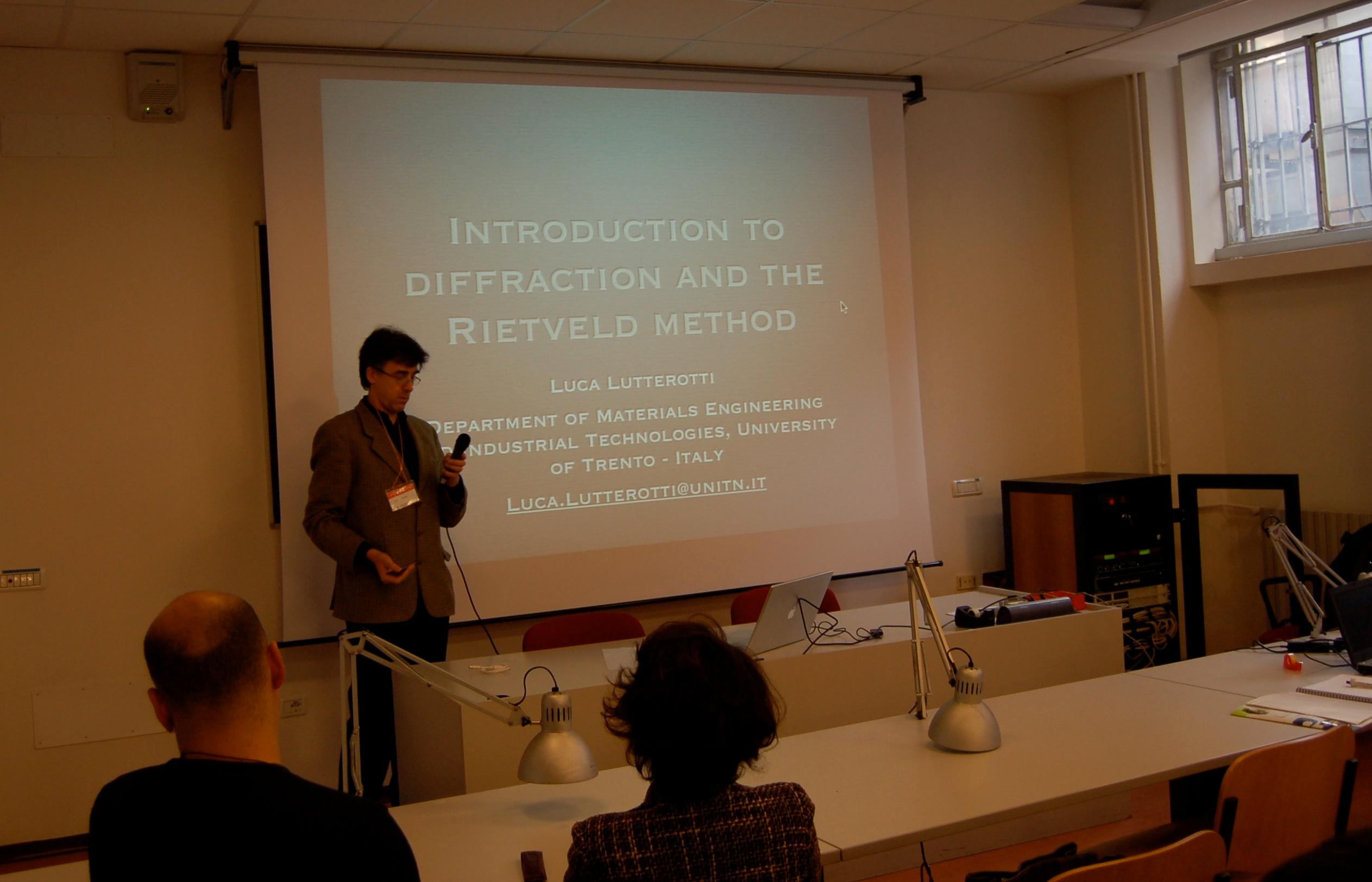 2009: Workshop on Combined Analysis (Texture and Rietveld) for Geologists: Classroom session