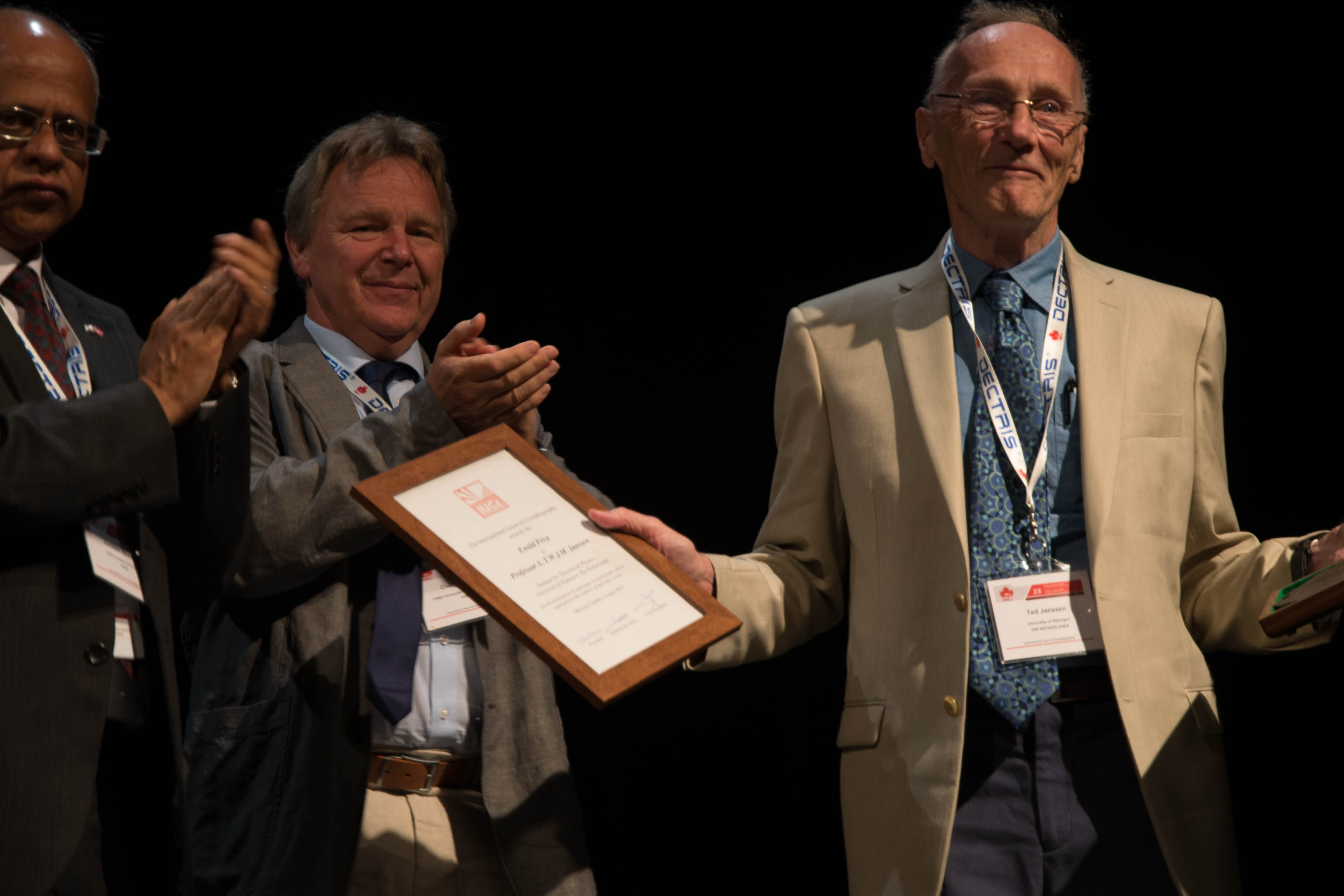 2014: IUCr Congress and General Assembly: Ewald Prize