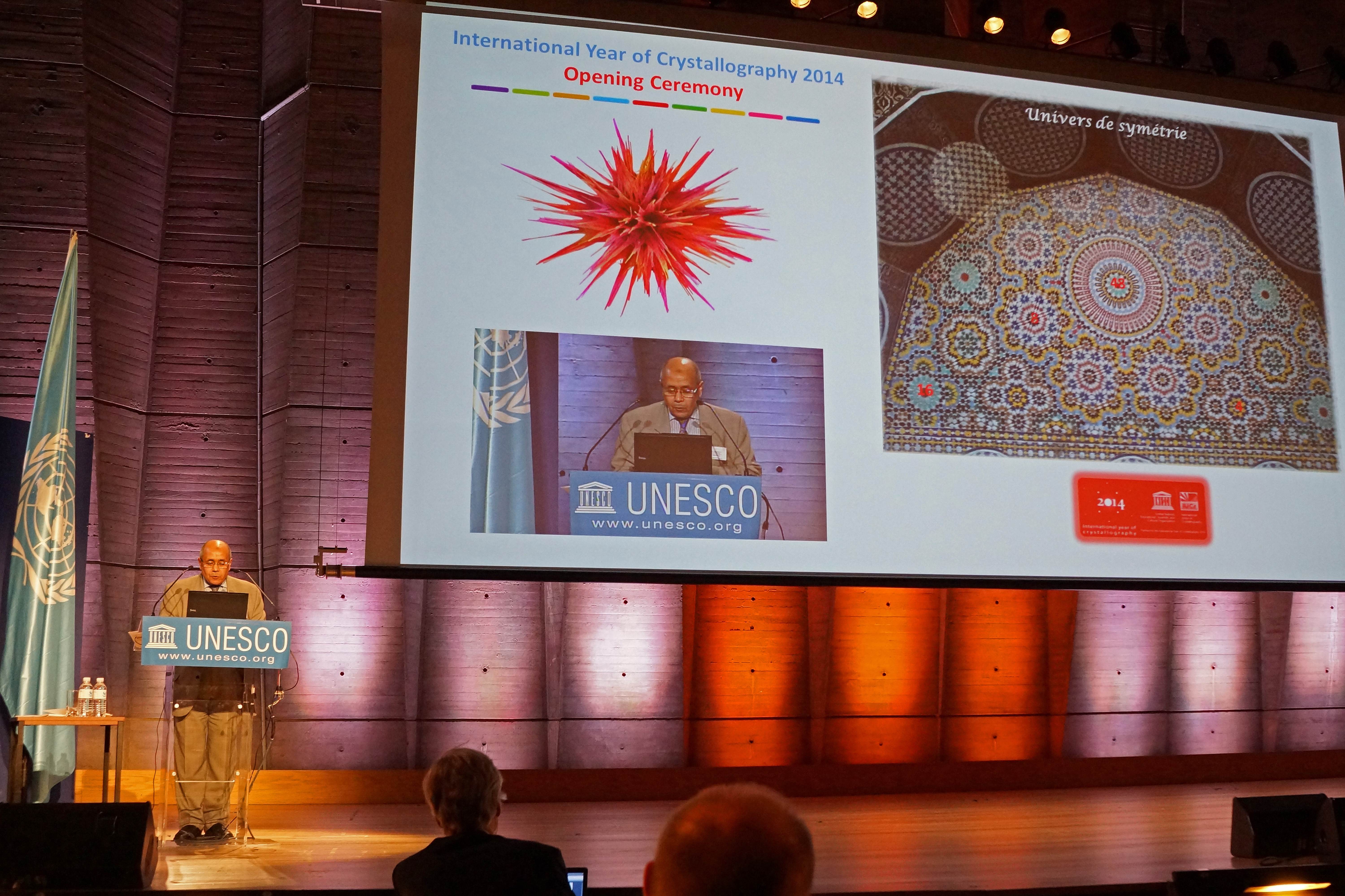 2014: Opening Ceremony of the International Year of Crystallography: Crystallography, Symmetry and Art