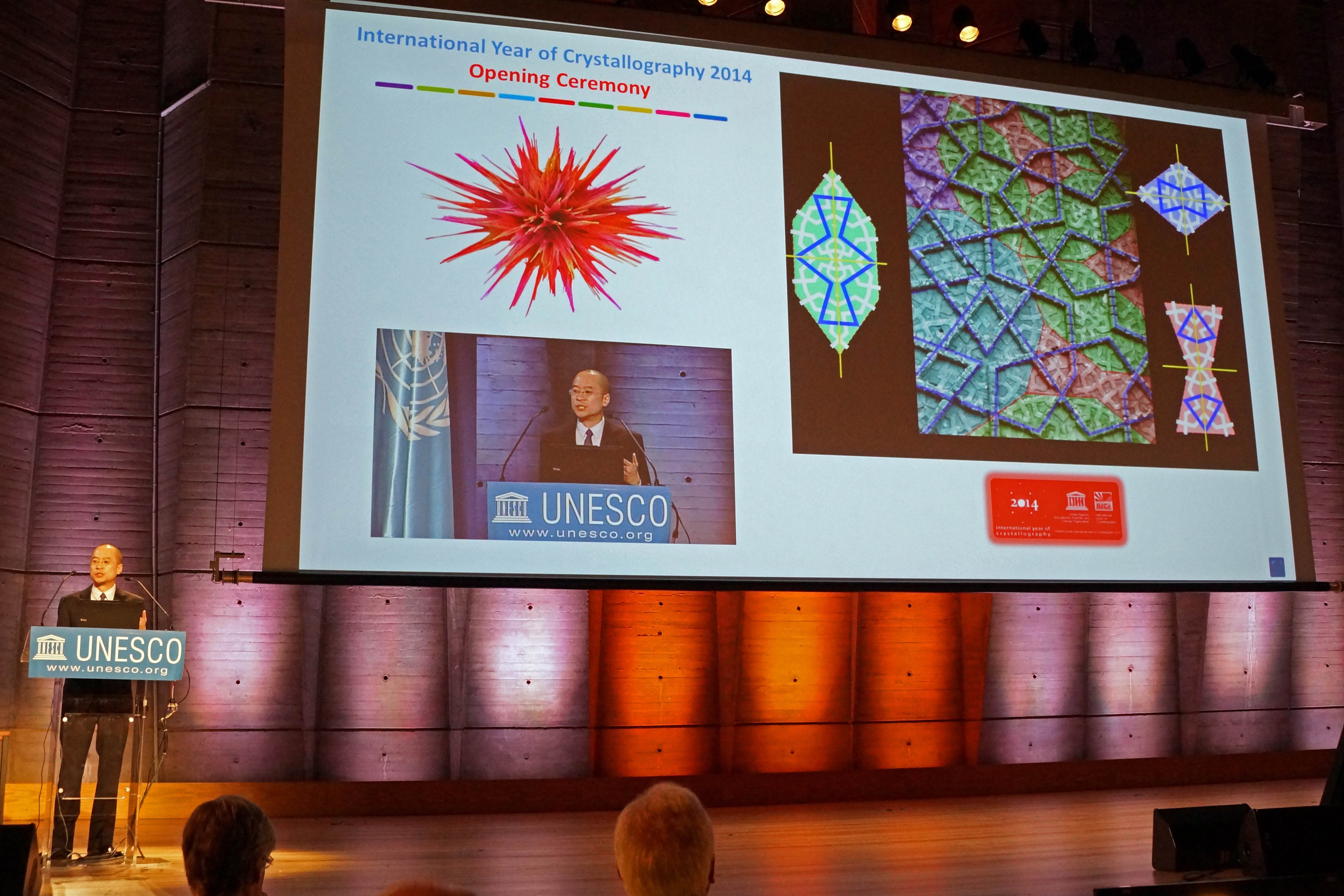2014: Opening Ceremony of the International Year of Crystallography: Crystallography, Symmetry and Art