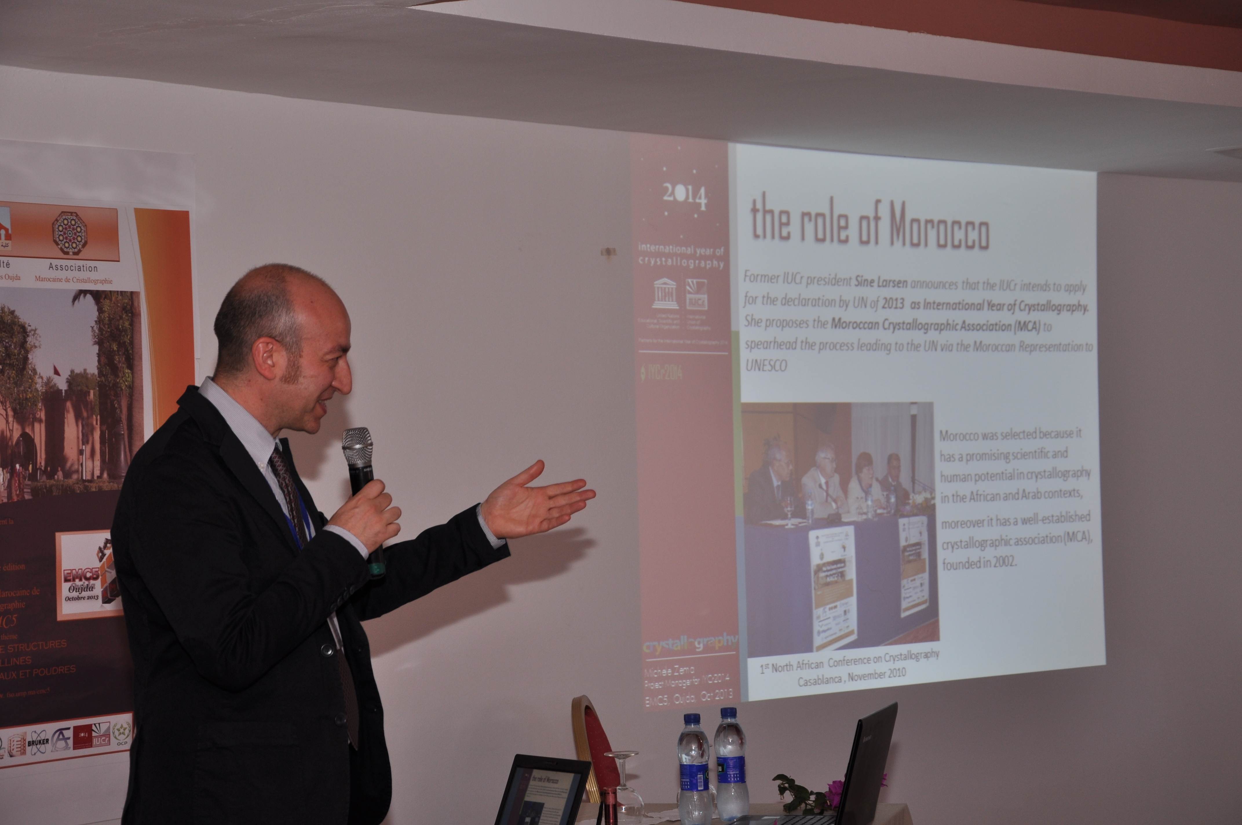 2013: 5th Moroccan School of Crystallography: Opening ceremony