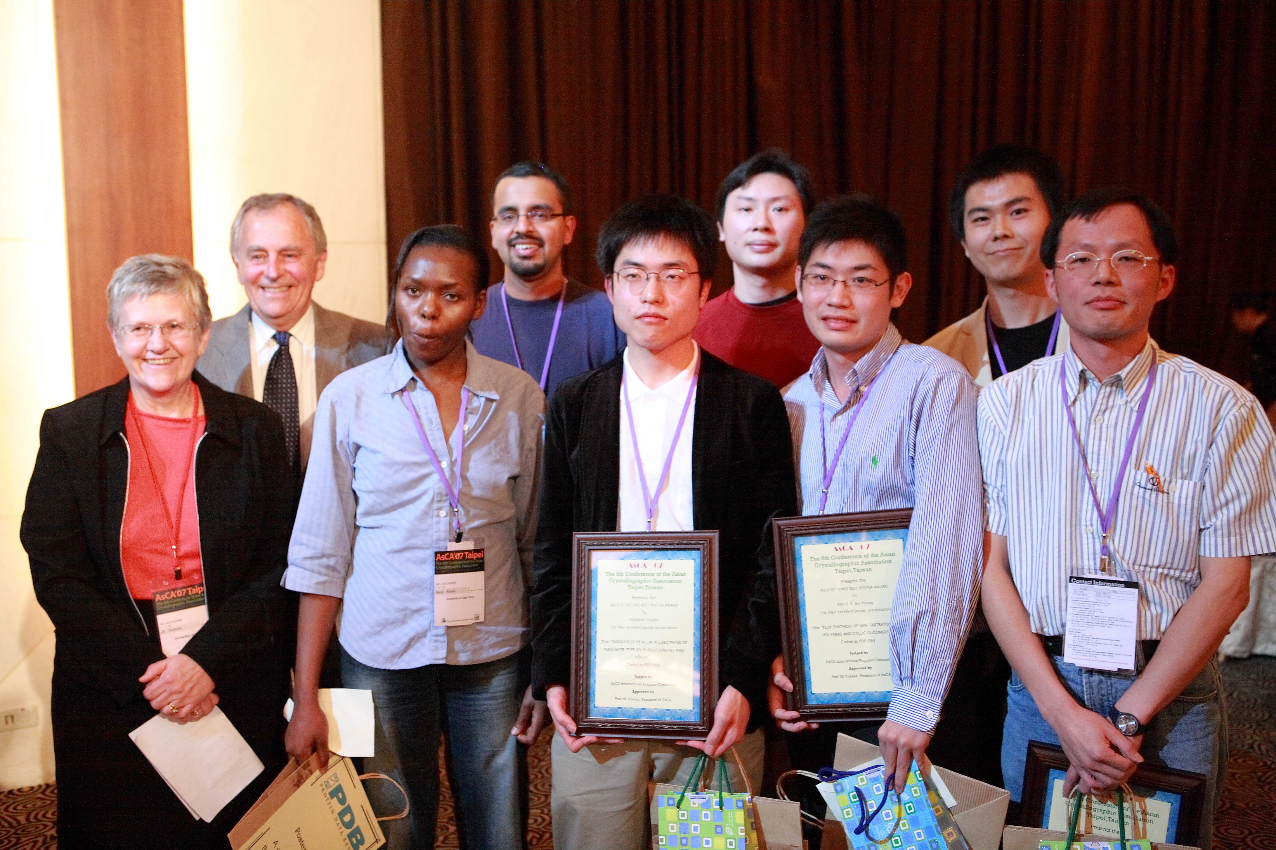 2007: AsCA Meeting: Banquet and poster prizes