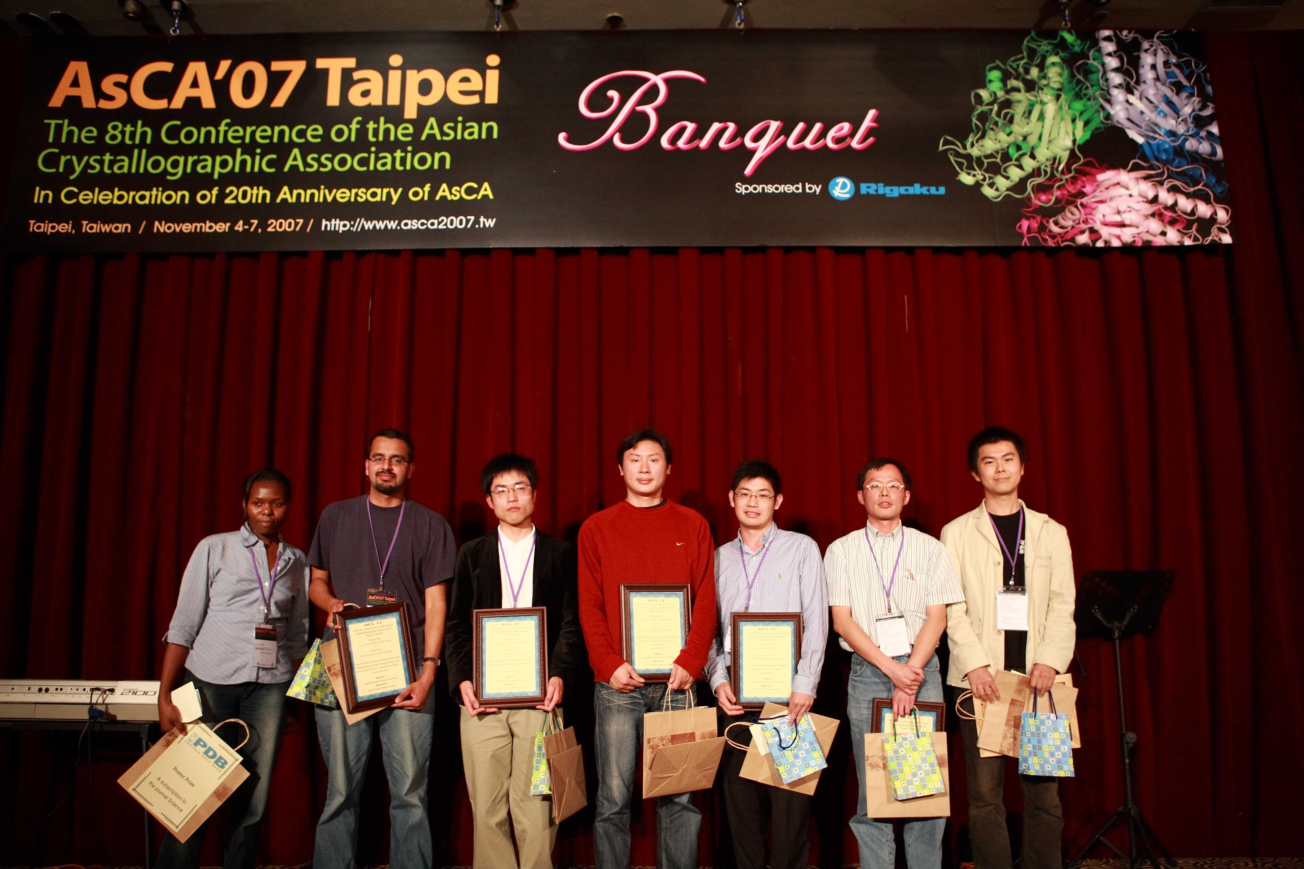 2007: AsCA Meeting: Banquet and poster prizes