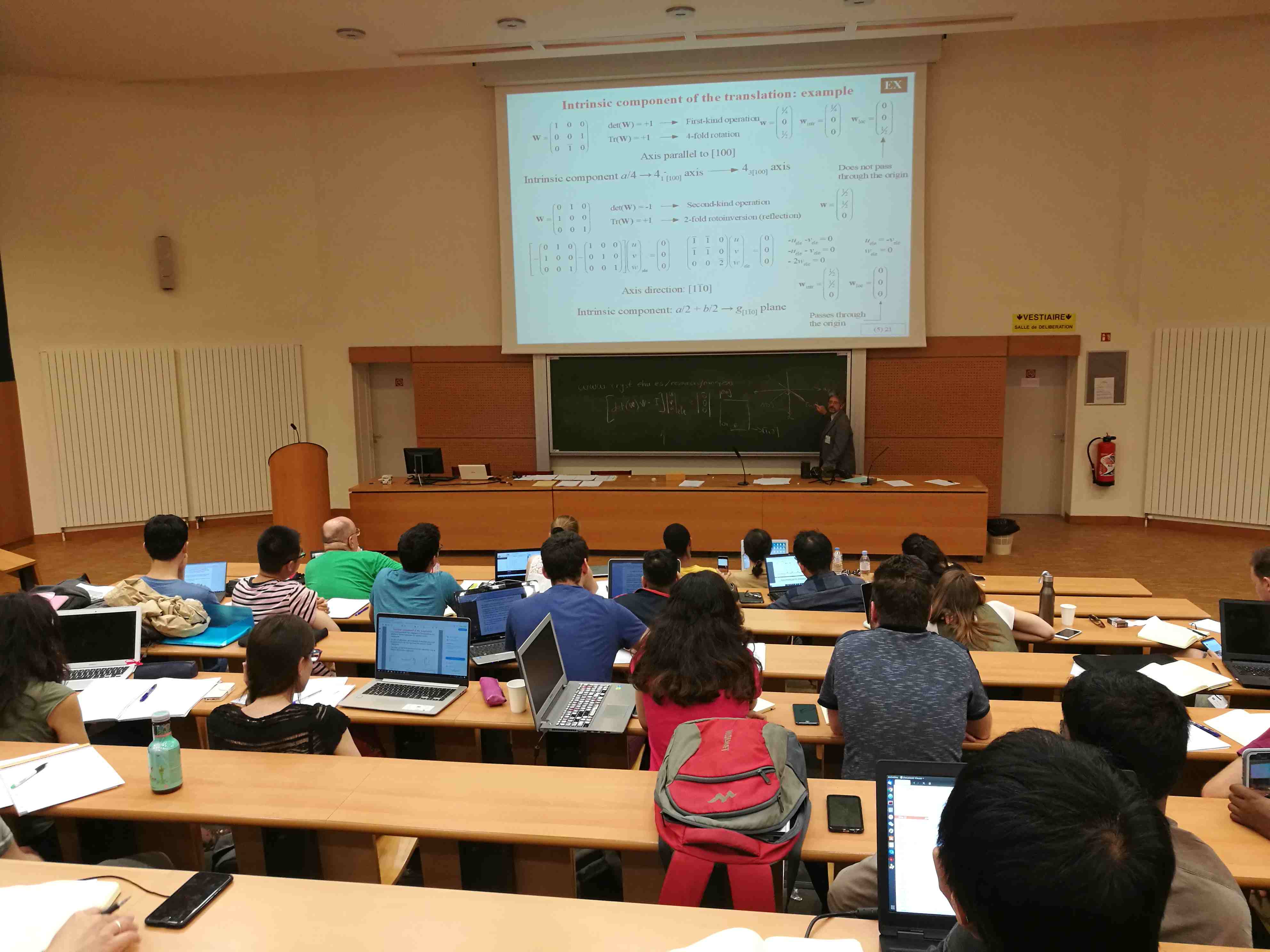 2019: MaThCryst Summer School on Mathematical Crystallography: Lectures and classes