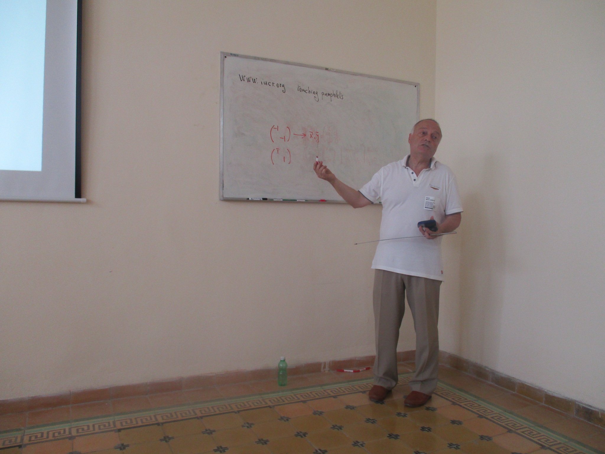 2016: International School on Mathematical and Theoretical Crystallography: Classroom session