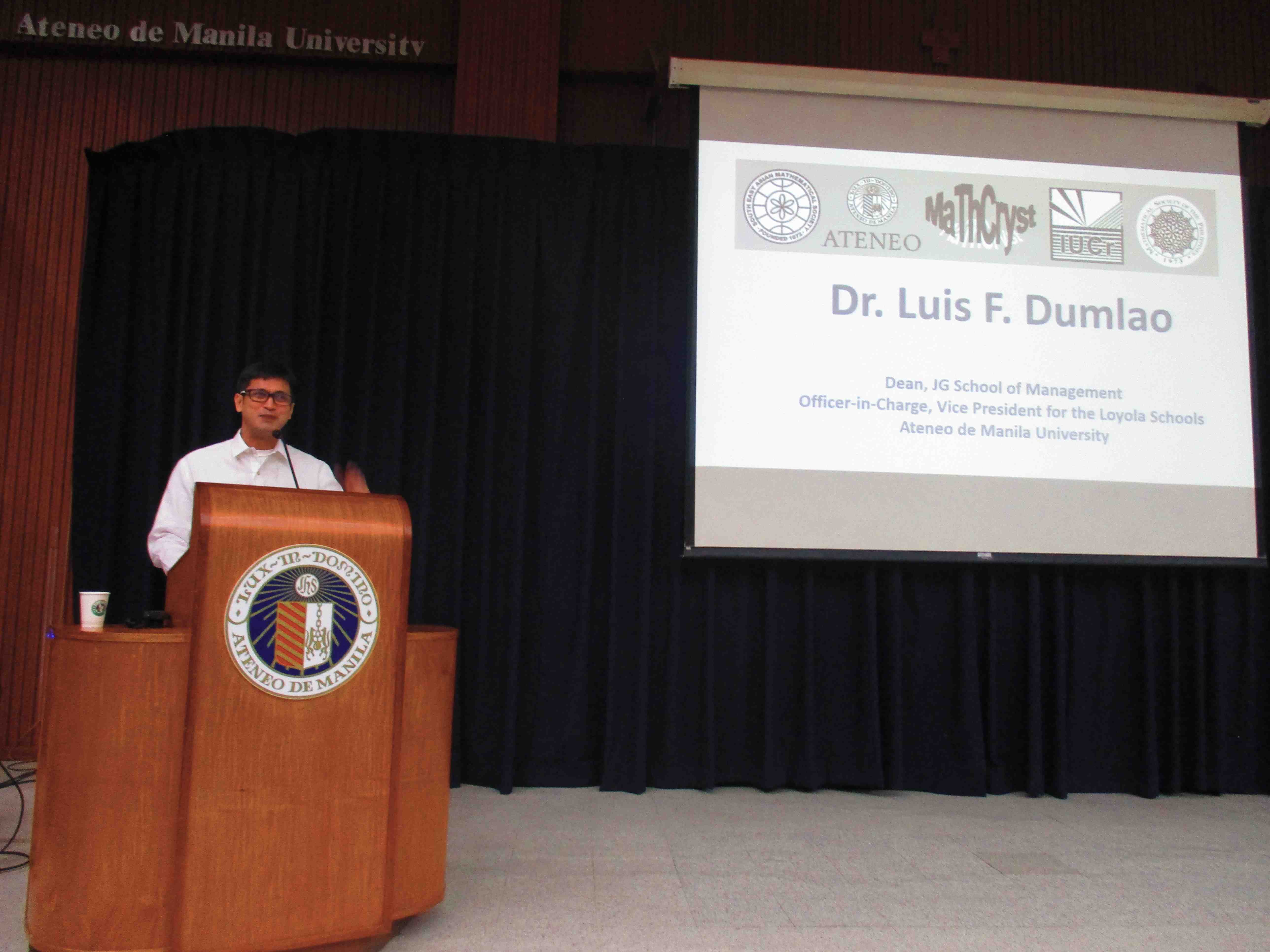 2017: Second Manila International Workshop on Mathematical Crystallography: Opening ceremony