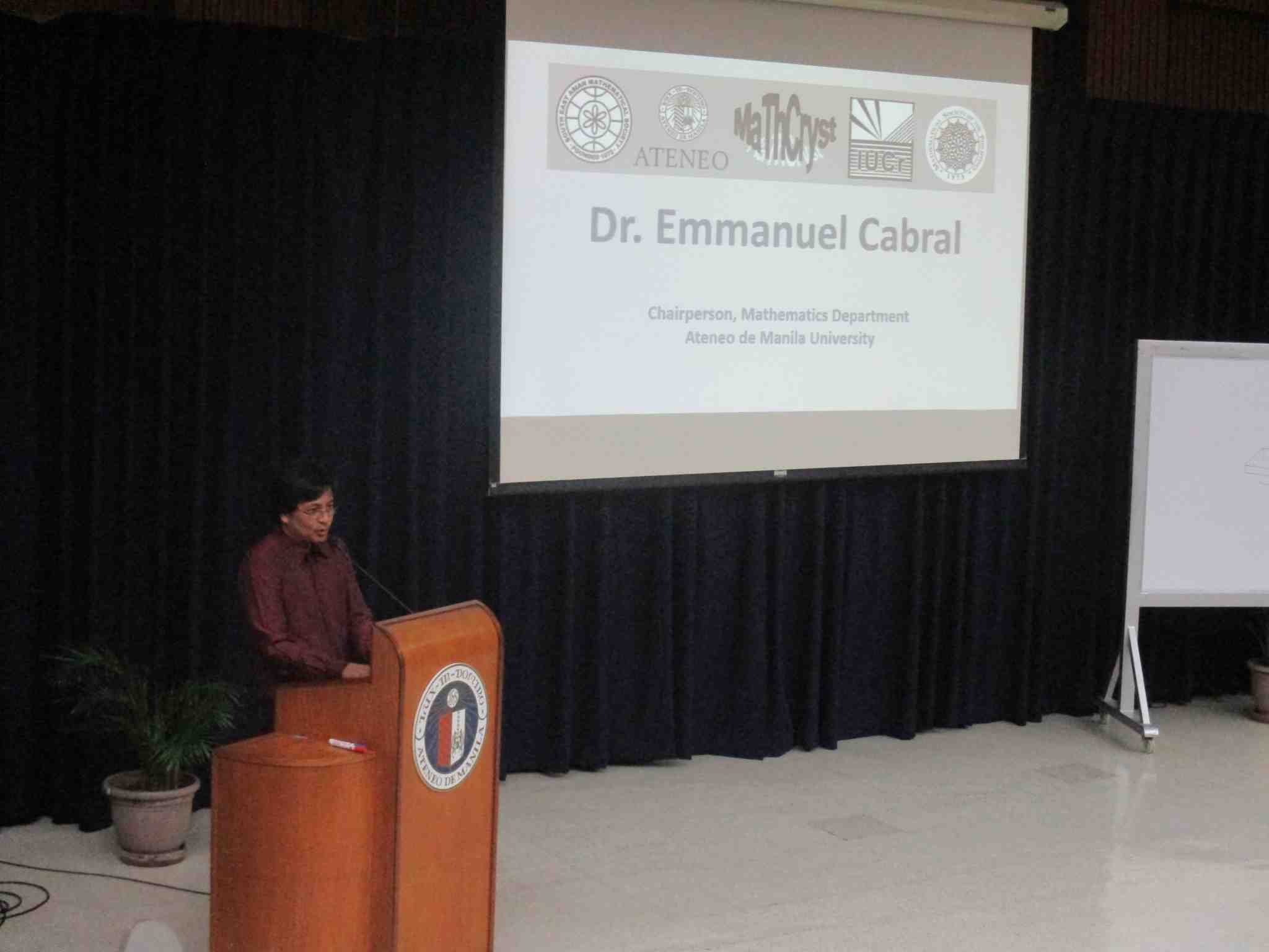 2017: Second Manila International Workshop on Mathematical Crystallography: Lectures