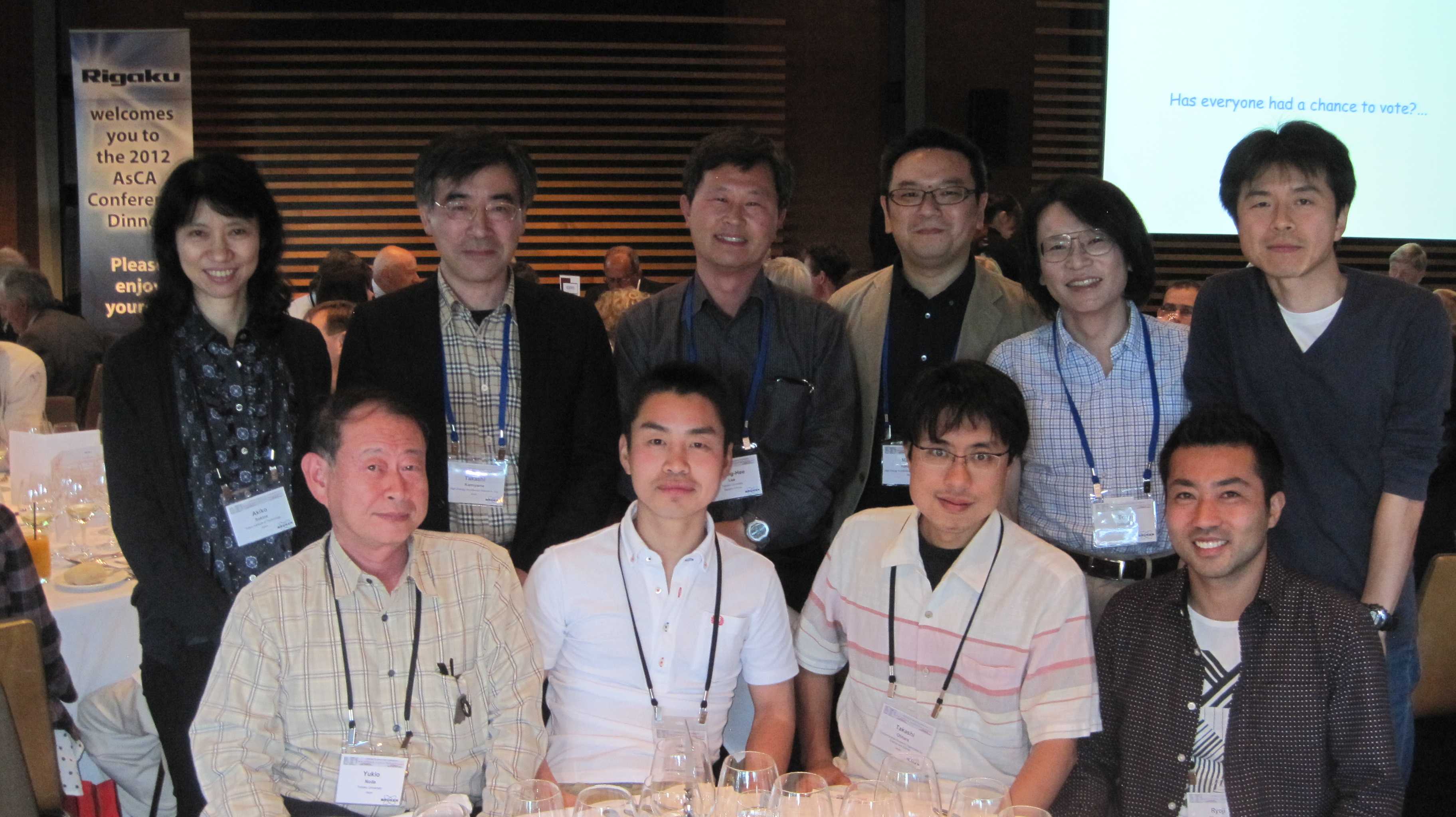 2012: AsCA Meeting: Closing banquet
