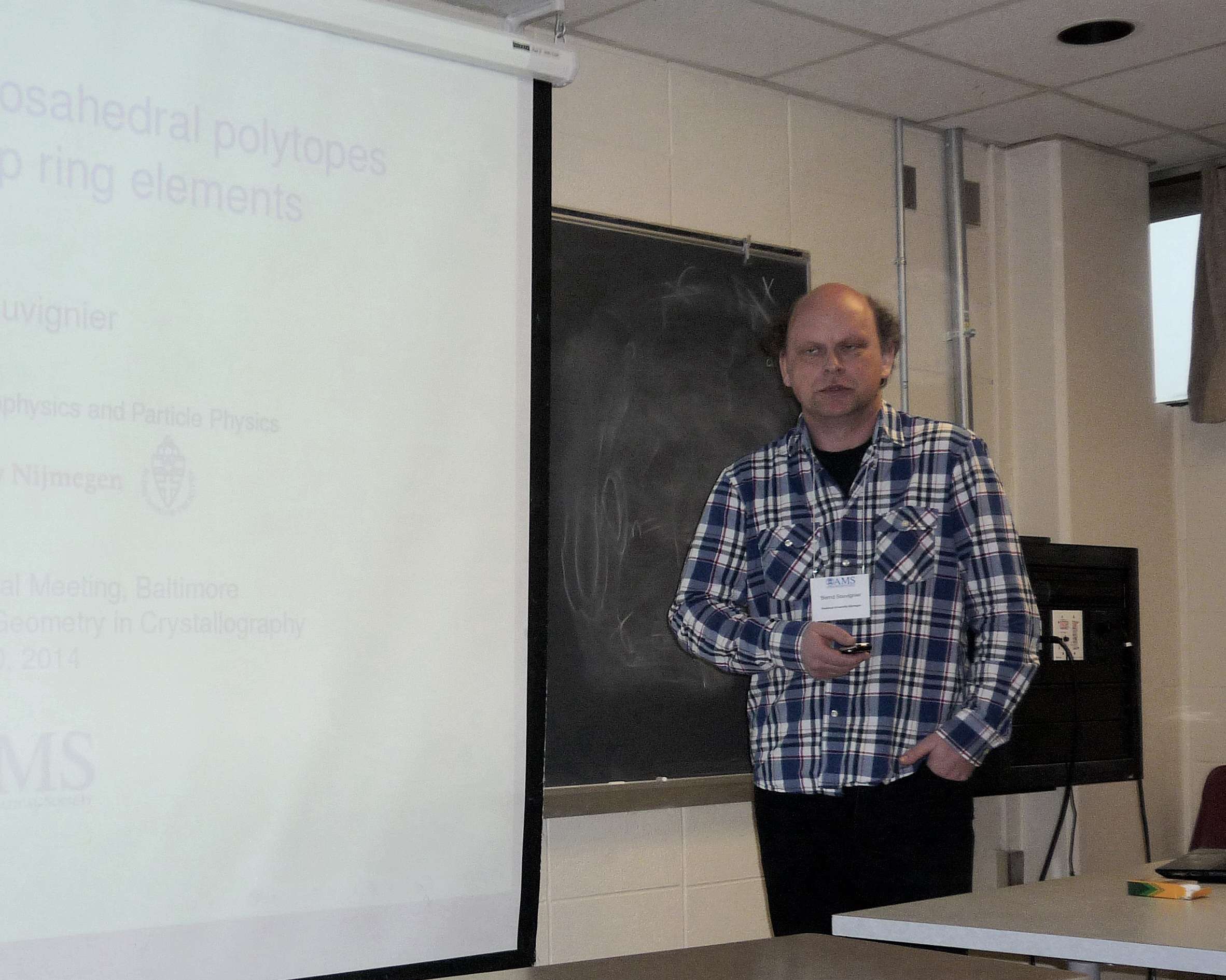2014: AMS Spring Meeting: Special Session on Discrete Geometry in Crystallography: Lectures