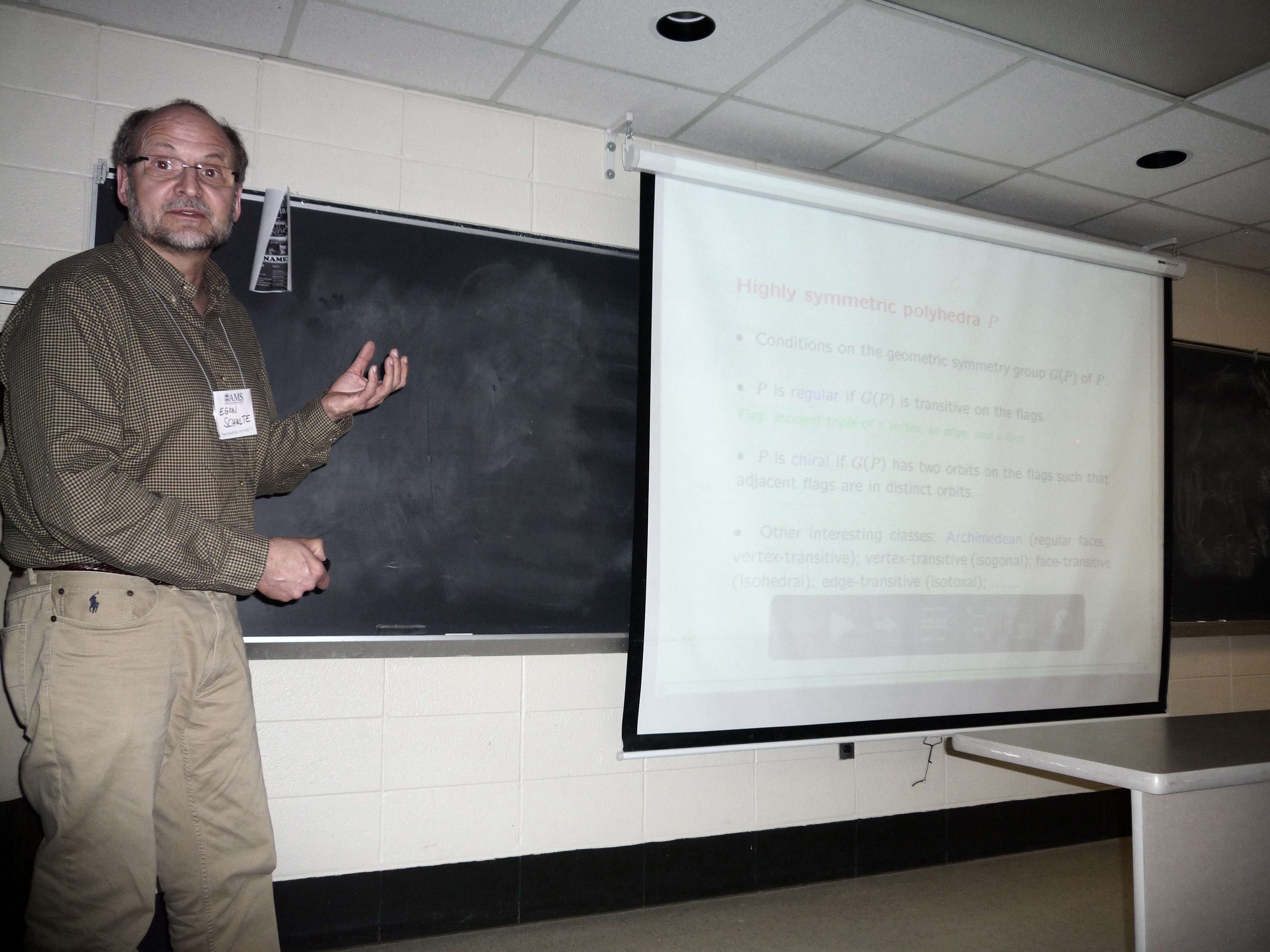 2014: AMS Spring Meeting: Special Session on Discrete Geometry in Crystallography: Lectures