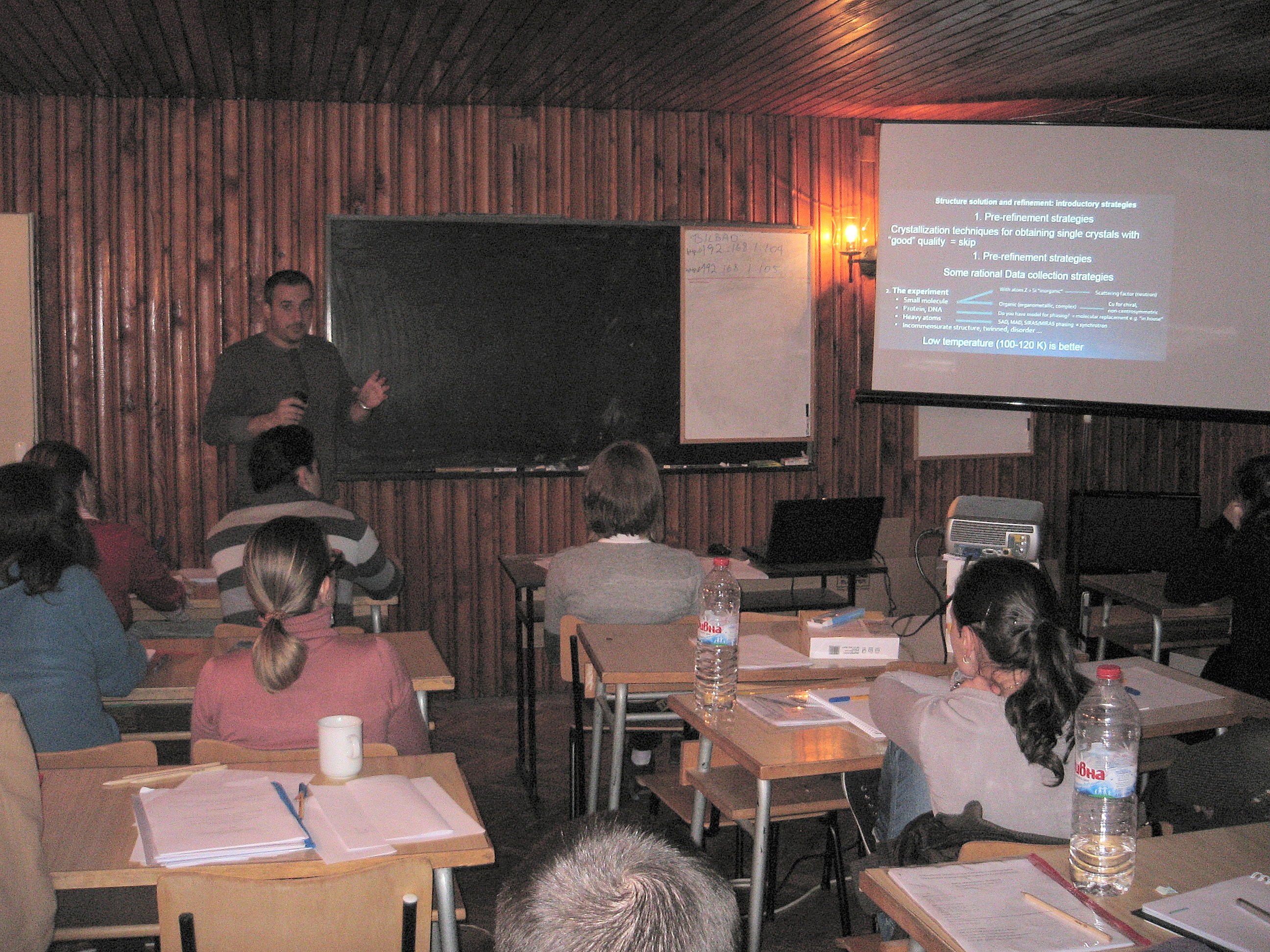 2013: International School on Fundamental Crystallography: Classroom session