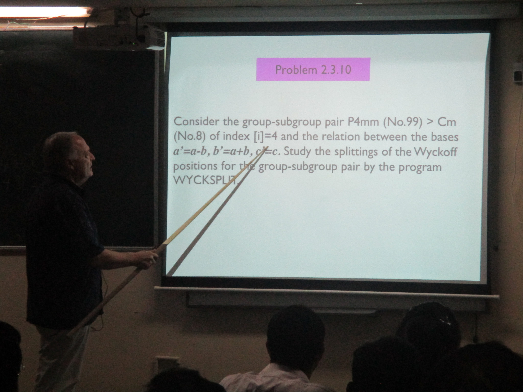 2017: Satellite School on Fundamental Crystallography and Workshop on Structural Phase Transitions: Workshop session