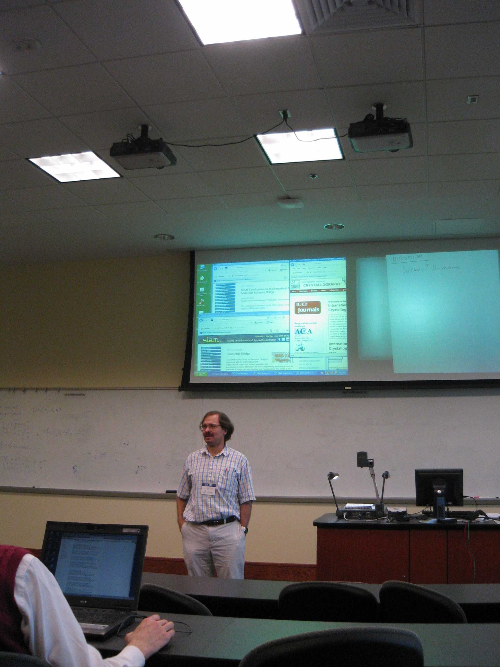 2012: Special Session on Modeling Crystalline and Quasi-Crystalline Materials: Discussion