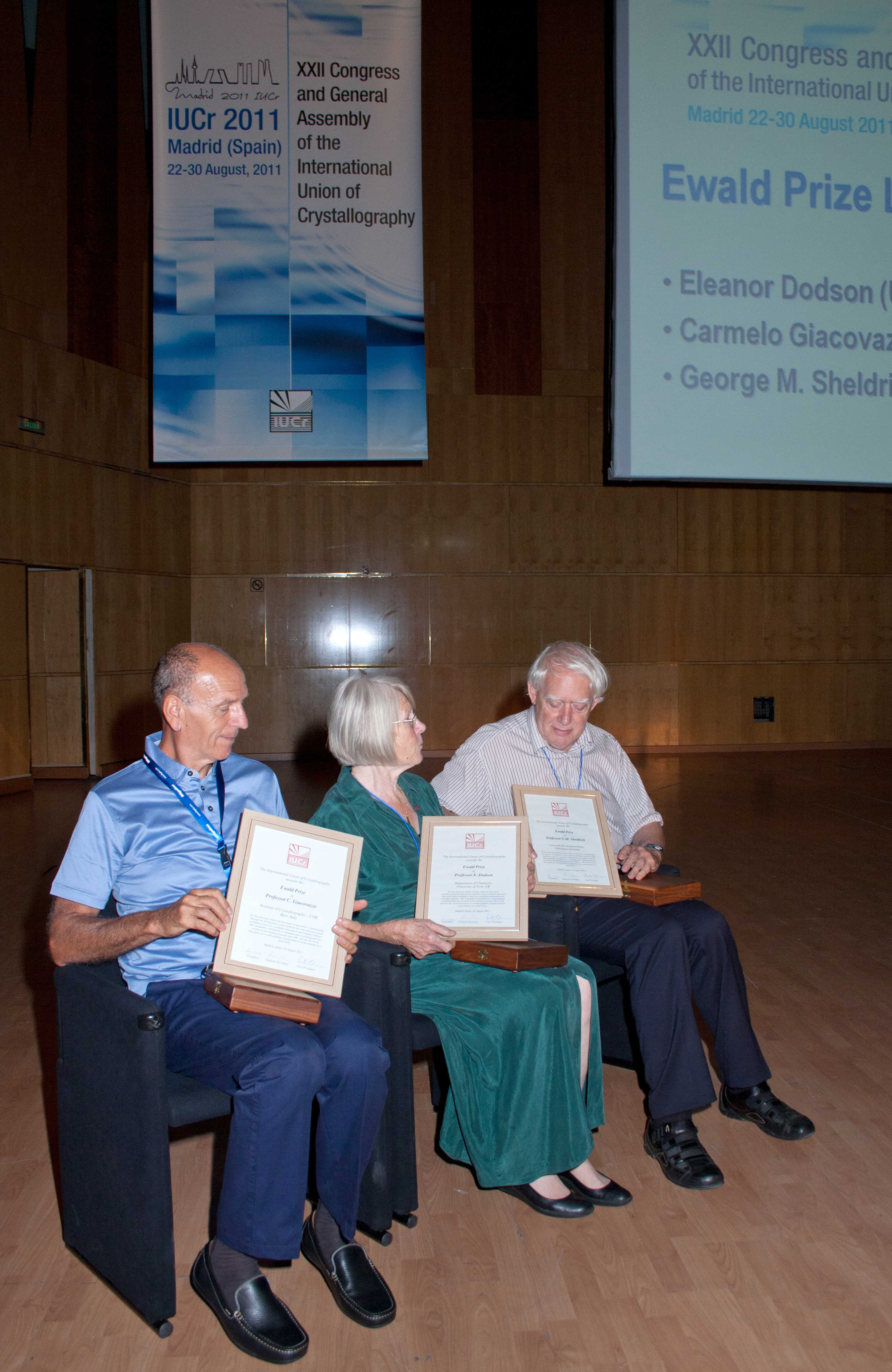 2011: IUCr Congress and General Assembly: Ewald Prize