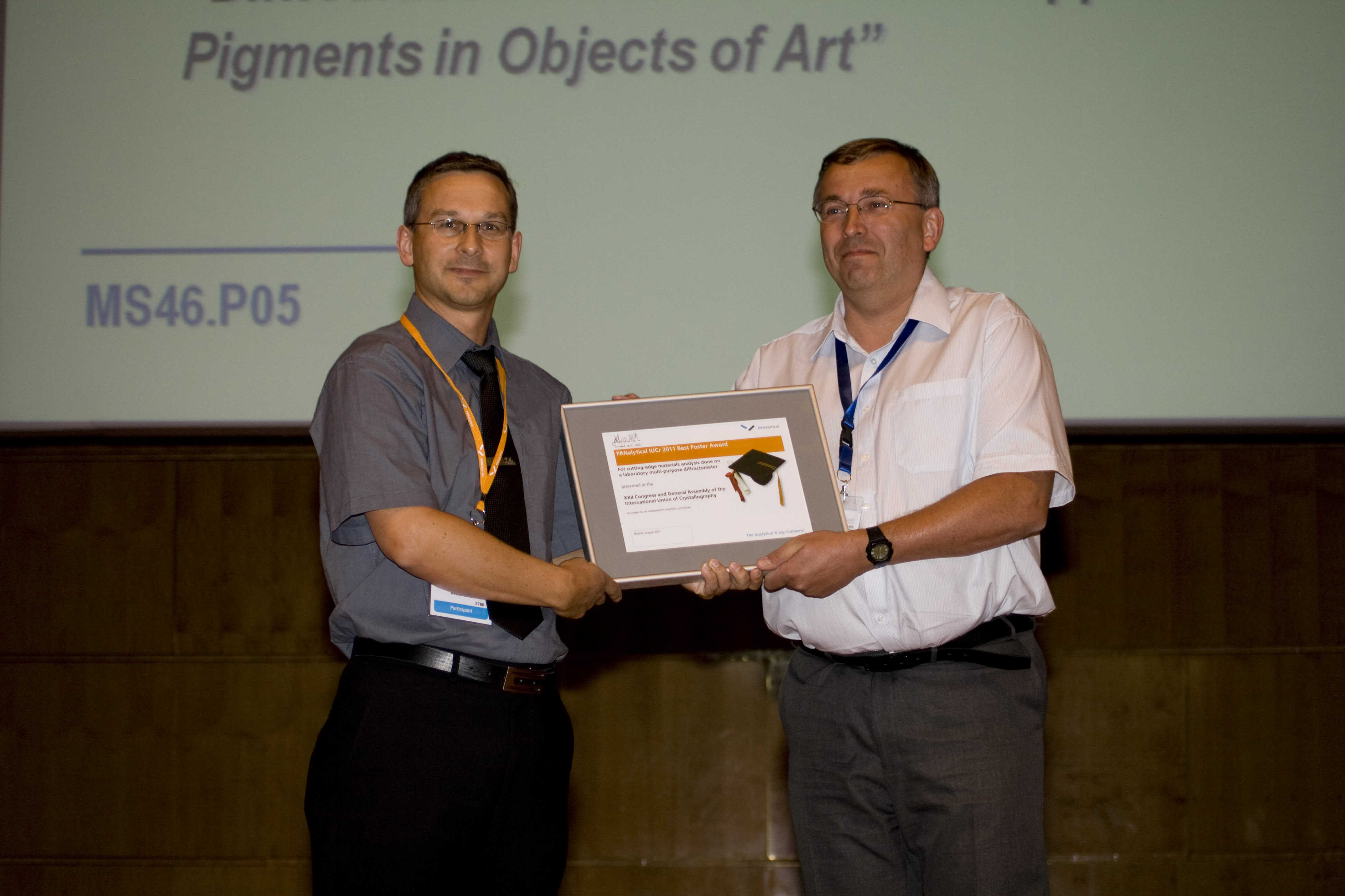 2011: IUCr Congress and General Assembly: Closing ceremony: poster prizes