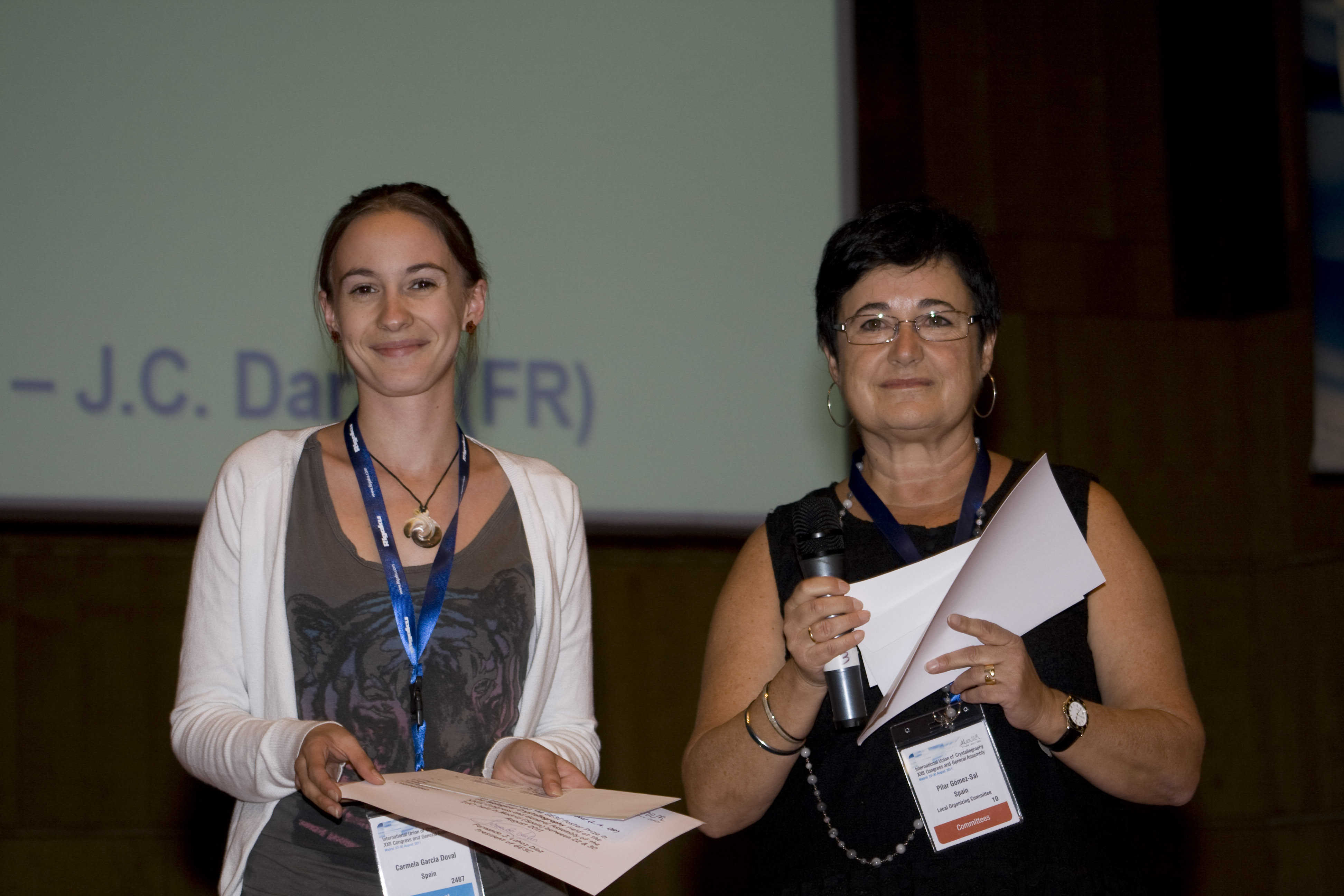 2011: IUCr Congress and General Assembly: Closing ceremony: poster prizes