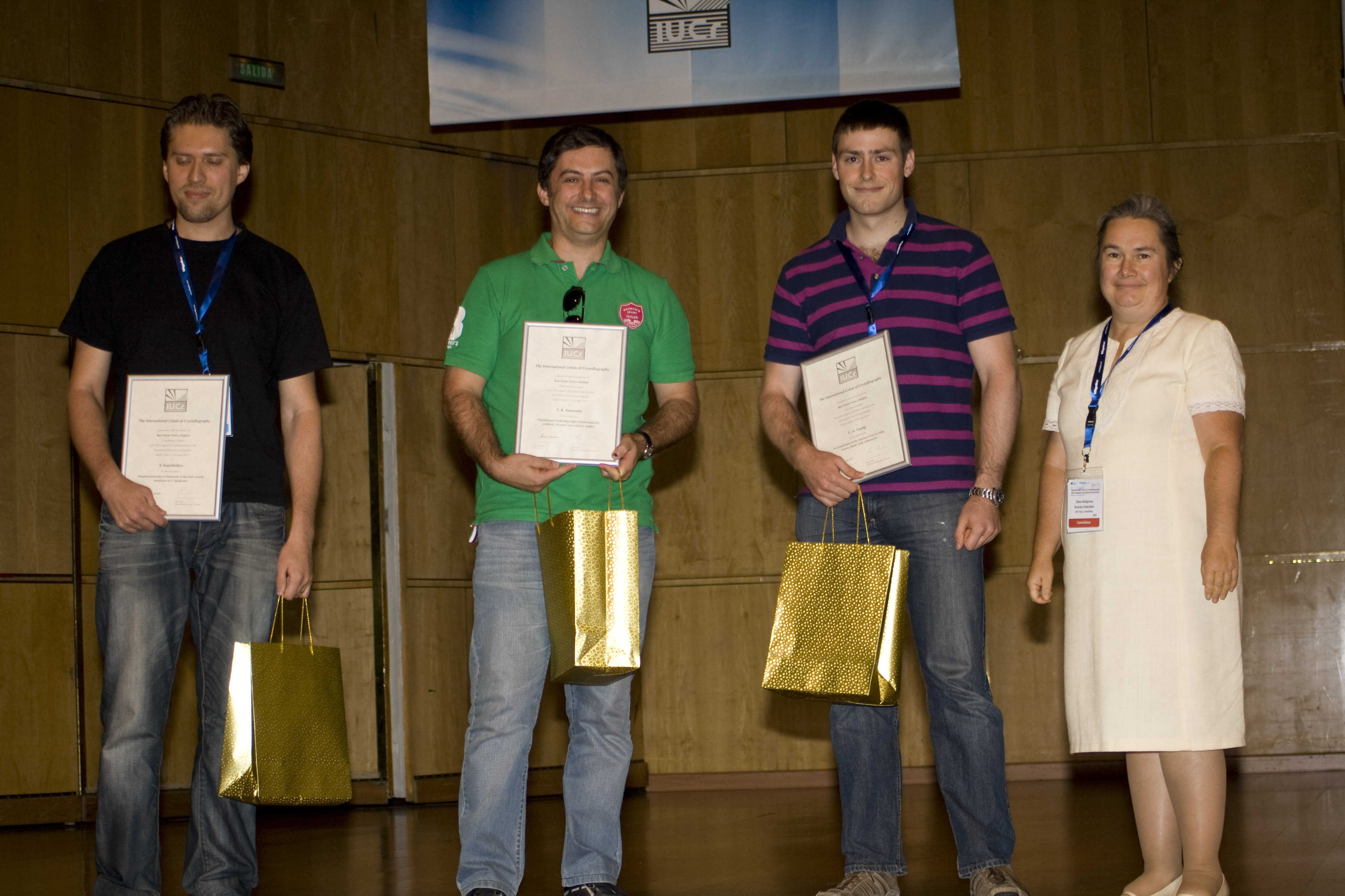2011: IUCr Congress and General Assembly: Closing ceremony: poster prizes