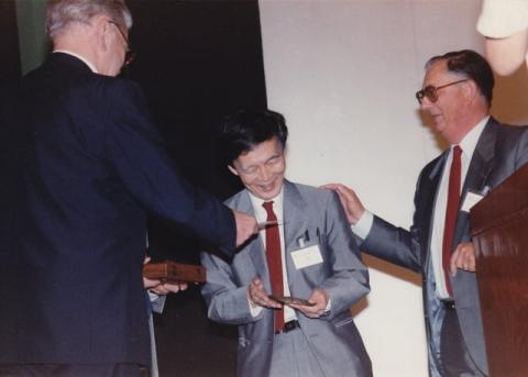 The Third Ewald Prize was awarded to Norio Kato, Department of Physics, Meijo U., Nagoya, Japan for his fundamental contributions to the field of electron diffraction. Presented by IUCr Treasurer Asbjørn Hordvik and President André Authier.