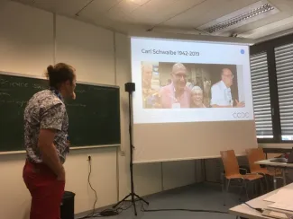 Person giving the lecture