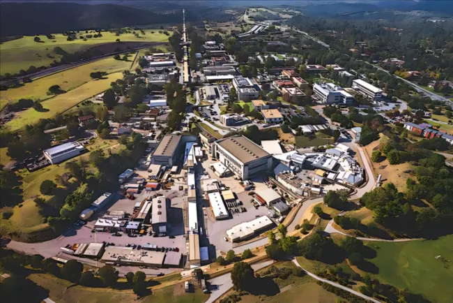 Aerial view of the SLAC campus
