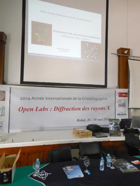 2014: IUCr-UNESCO Open Lab: Travelling Laboratory Rabat