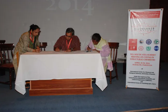 2014: South Asia Summit Meeting on Vistas in structural chemistry: Summit Declaration