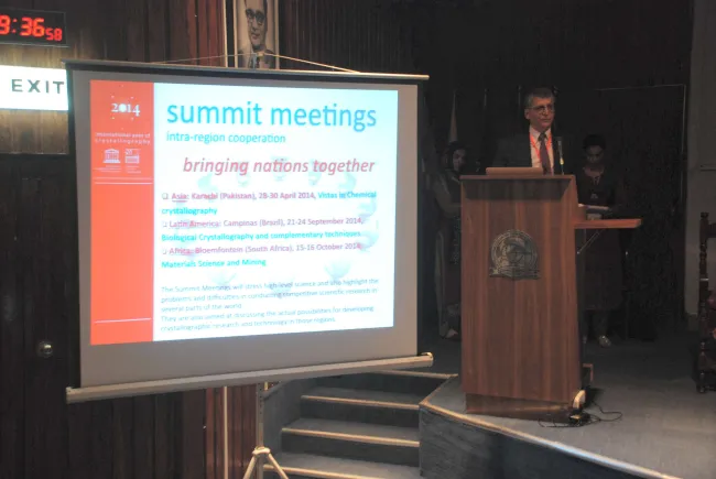 2014: South Asia Summit Meeting on Vistas in structural chemistry: Inauguration Ceremony