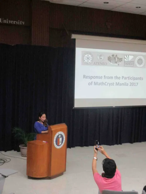 2017: Second Manila International Workshop on Mathematical Crystallography: Lectures
