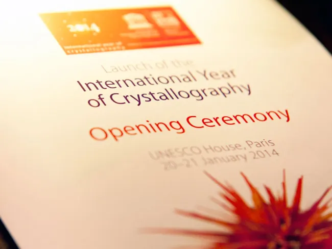 2014: Opening Ceremony of the International Year of Crystallography: Welcome Session