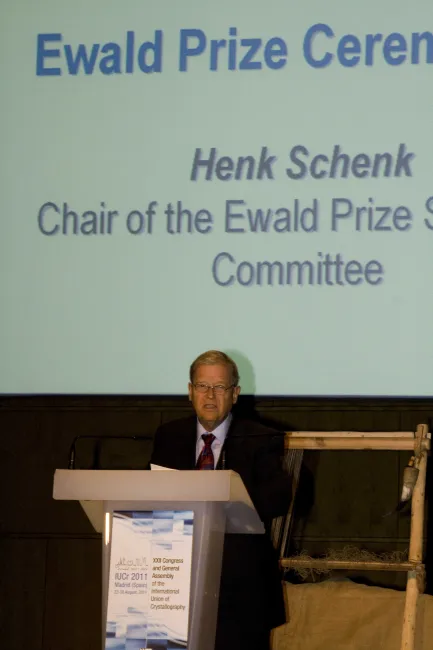 2011: IUCr Congress and General Assembly: Ewald Prize
